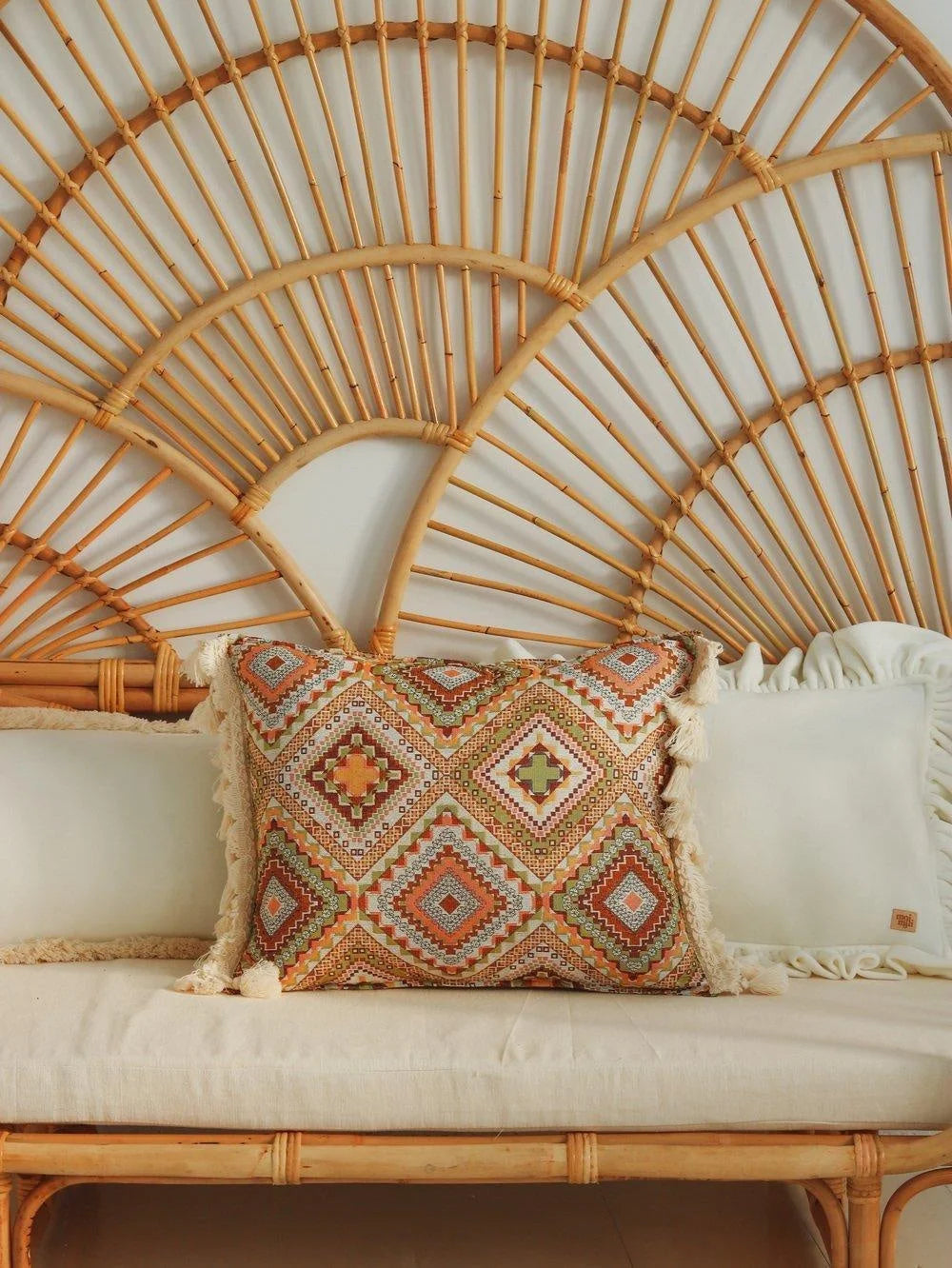 moimili "Boho Tribe" Kissen mit Fransen