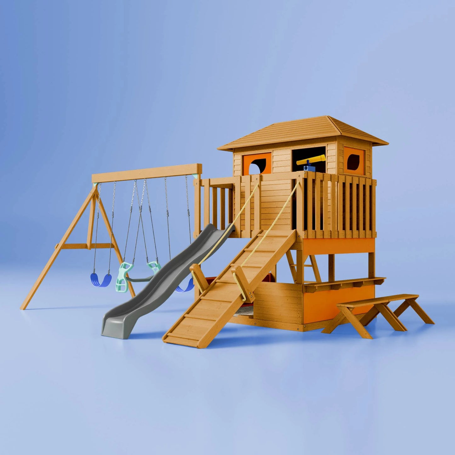 Stellara Spielturm (Large) von Karussello – unbegrenzte Entdeckungen für kleine und große Abenteurer - Pure Orange