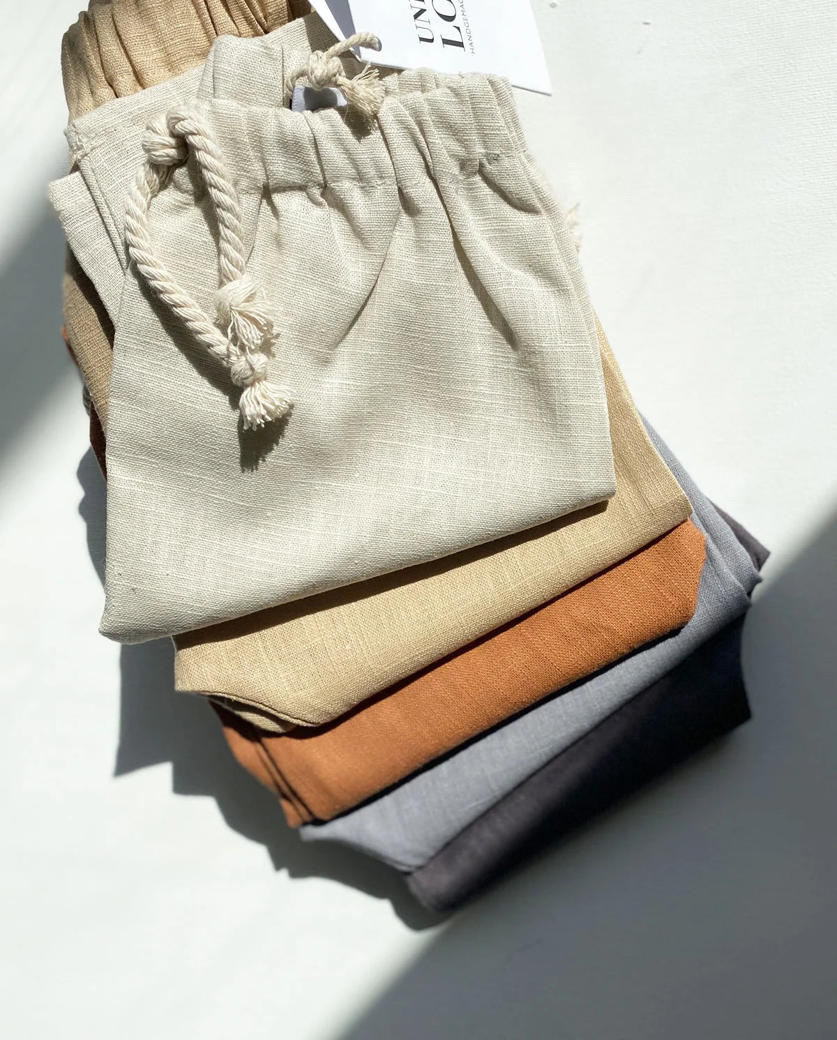UNIQUE LOVE Bequeme Leinenhose in Naturcreme - Stilvoll und bequem