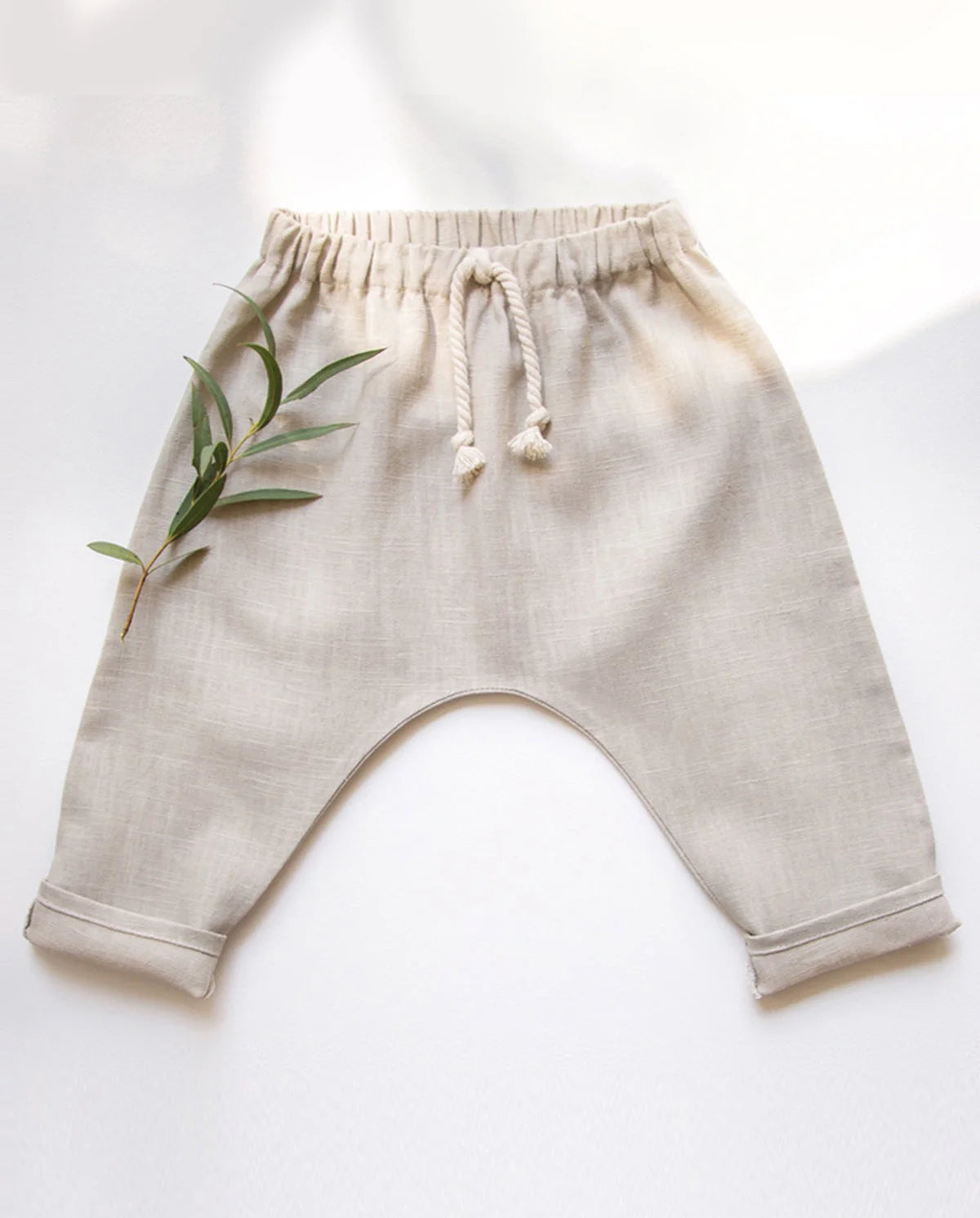UNIQUE LOVE Bequeme Leinenhose in Naturcreme - Stilvoll und bequem
