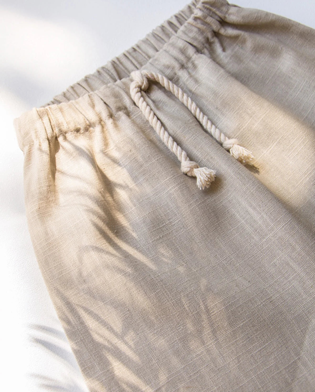 UNIQUE LOVE Bequeme Leinenhose in Naturcreme - Stilvoll und bequem