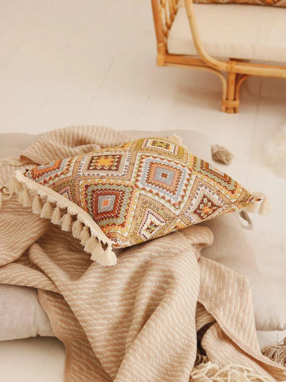 moimili "Boho Tribe" Kissen mit Fransen