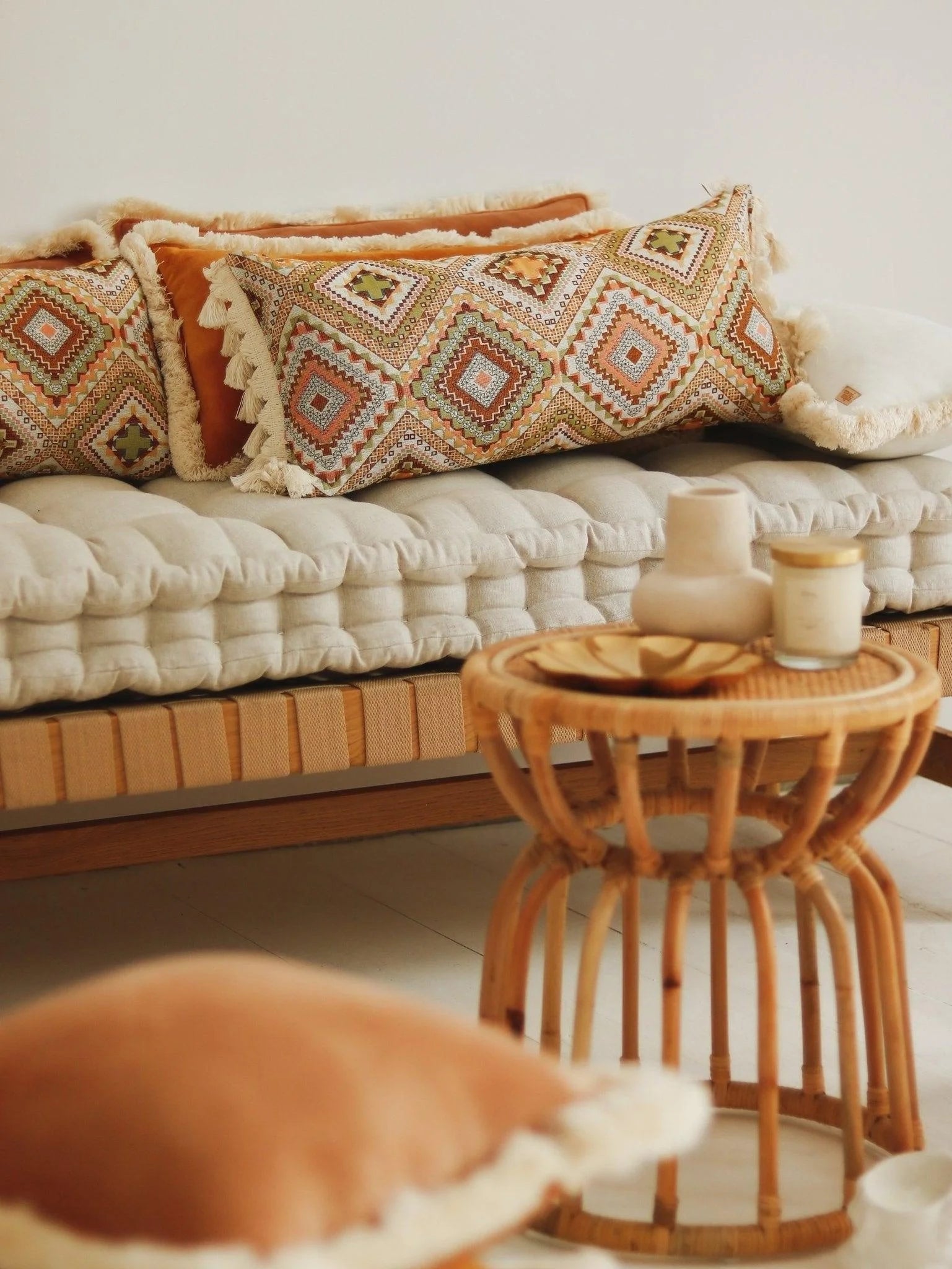 moimili Bolster „Boho Tribe“ mit Fransen