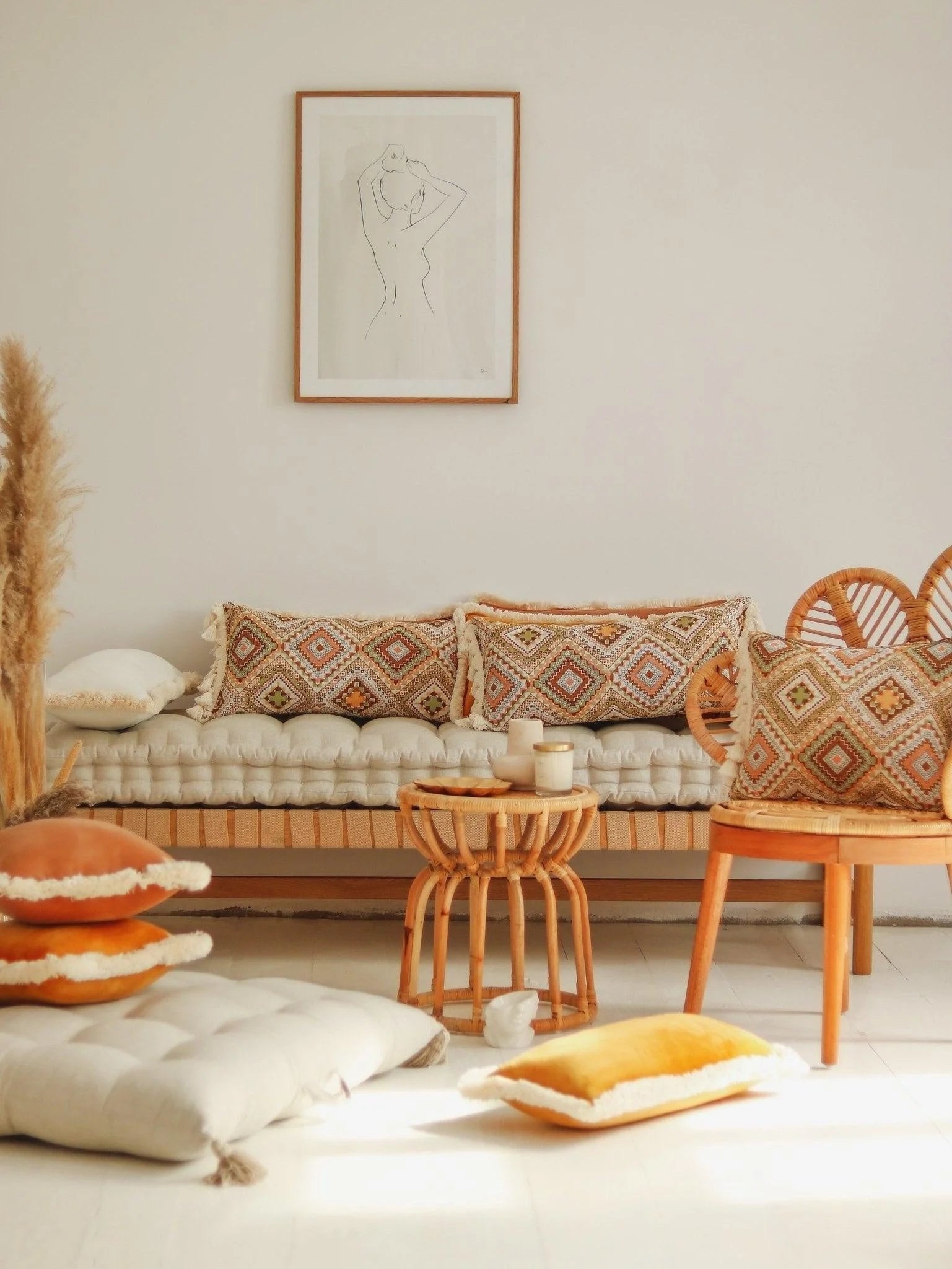 moimili Bolster „Boho Tribe“ mit Fransen