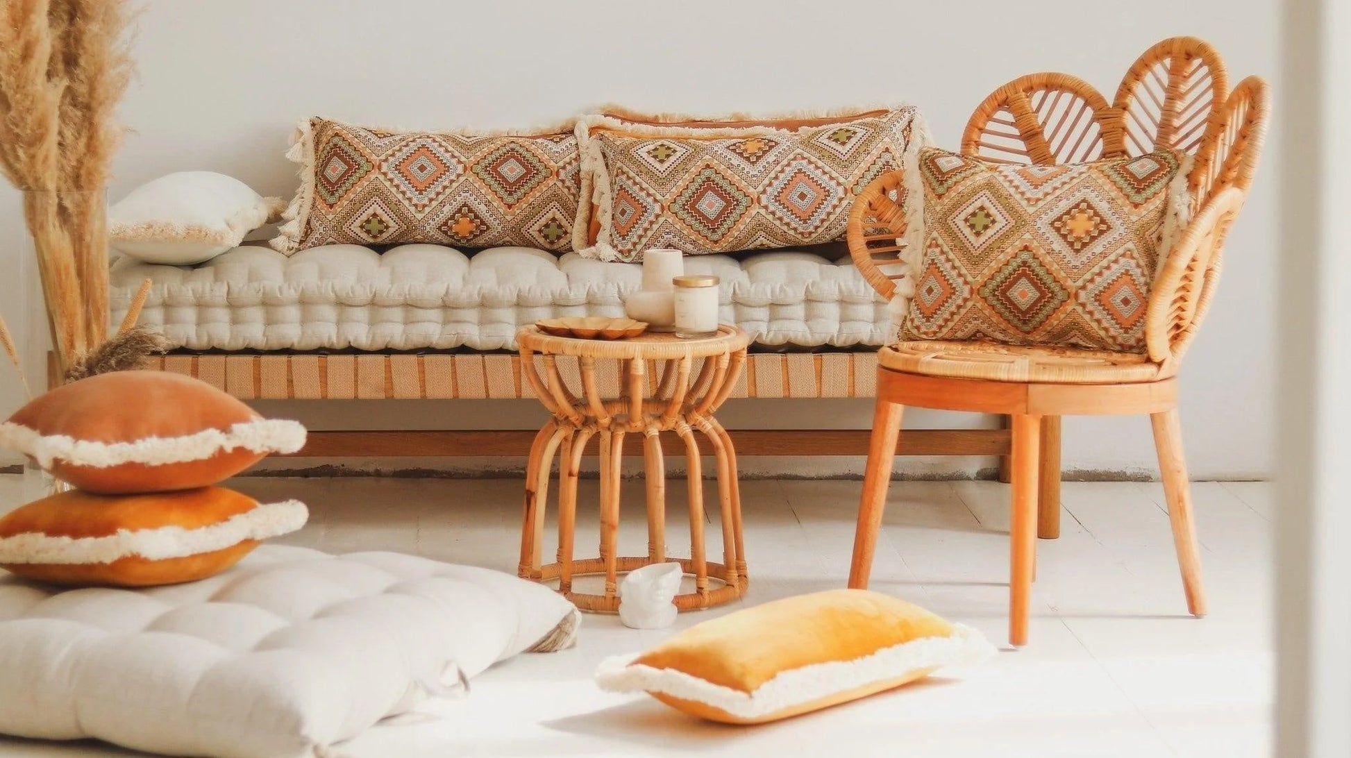 moimili Bolster „Boho Tribe“ mit Fransen