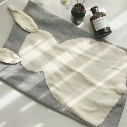 Annie & Charles Hasen Babydecke | Weiche Decke für Babys | Swaddling & Receiving Blankets