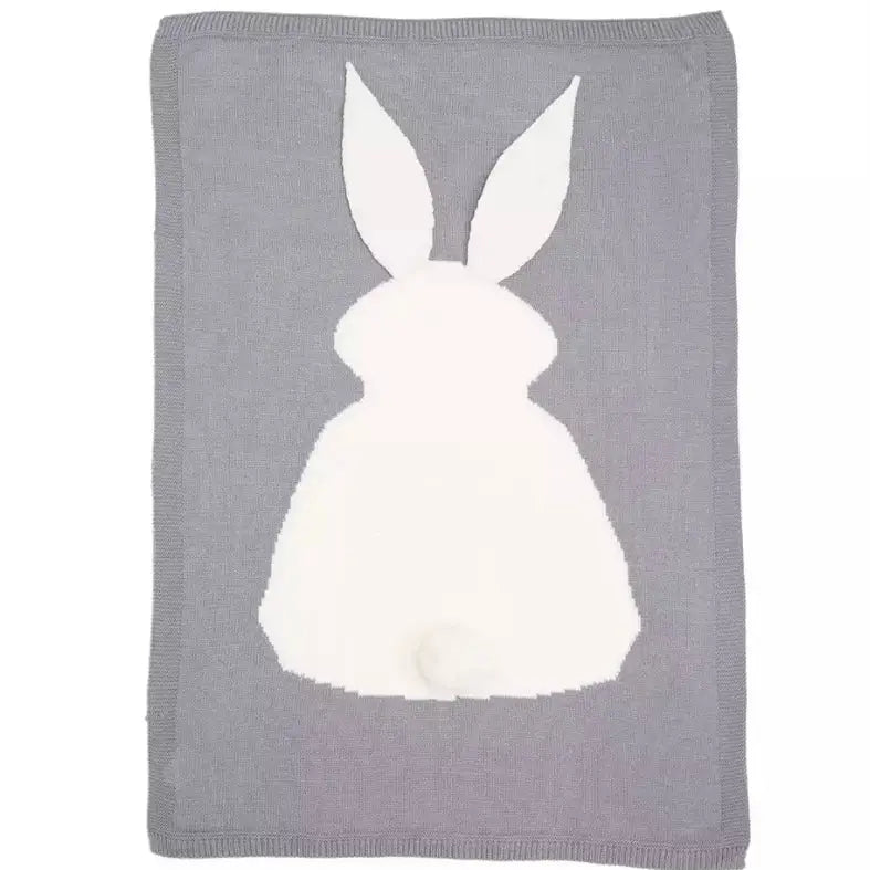 Annie & Charles Hasen Babydecke | Weiche Decke für Babys | Swaddling & Receiving Blankets