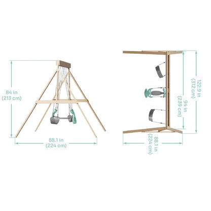 Himmelsstürmer – 3-fach Schaukel für Karussello Spieltürme - Outdoor Playset