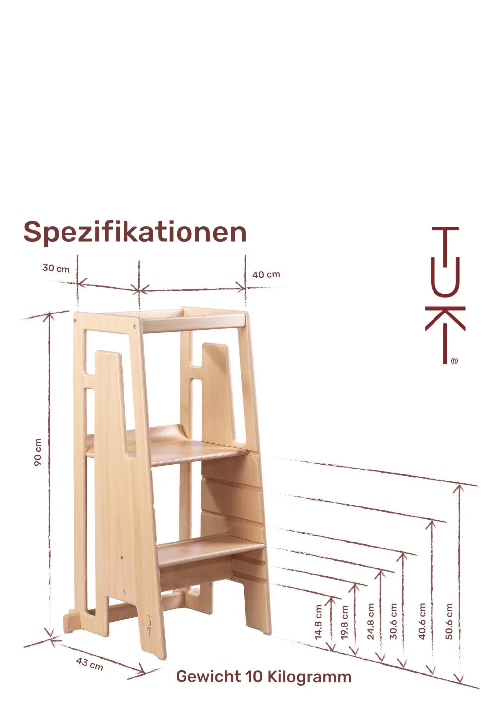 TUKI Lernturm Greywash